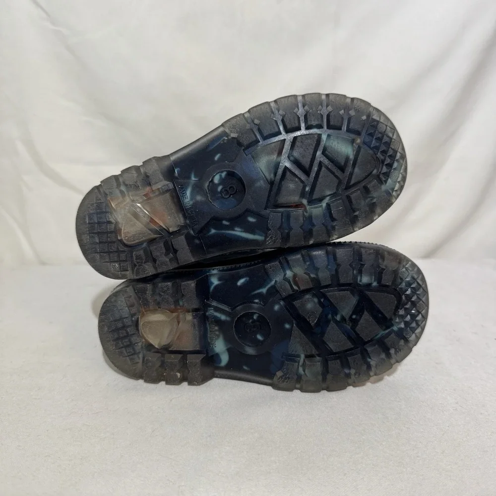 Little Kid Casual Rain‎ Boots Shark Design Size 8C